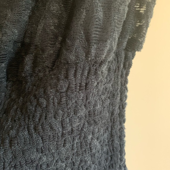 Anthropology  navy blue lace top - Picture 3 of 4